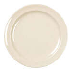 NS106T 6.5 Inch Western Nustone Tan Melamine Round Beige Plate, DZ