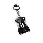 Thunder Group OW115, 6x2-Inch Stainless Steel Champagne Opener with Plastic Face, Black