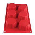 PLBM010S, 3.7-Ounce Brioche High Heat Silicone Baking Mold, 6 Cavities