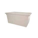 Thunder Group PLFB182612PP, 18x26-Inch, 17 Gal Polypropylene Food Storage Box, White