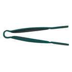 PLFTG012GR, 12-Inch 1-Piece Polycarbonate Pom Tong, Flat Grip, Green