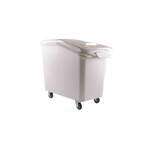 Thunder Group PLIB027C, 16.5x29.5-Inch 27 Gal Polypropylene Ingredient Bin with Casters And Scoop