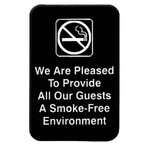 PLIS6901BK, 6x9-inch 'Non-Smoking Environment' Information Sign