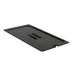 Thunder Group PLPA7000CSBK, Polycarbonate Full Size Slotted Cover For Food Pan, Black
