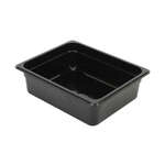 PLPA8124BK, Half Size 4-Inch Deep Black Polycarbonate Food Pan