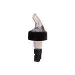 Thunder Group PLPR063C, 0.6 Oz Plastic Black Measured Liquor Pourer With Collar, DZ