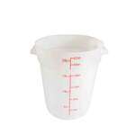 Thunder Group PLRFT322PP, 22-Quart Polyethylene Round Food Storage Container, White