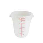 Thunder Group PLRFT322TL, 22-Quart Polyethylene Round Food Storage Container, Translucent