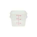 Thunder Group PLSFT006TL, 6-Quart Plastic Square Food Storage Containers, Translucent