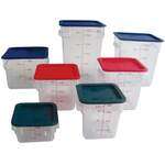 Thunder Group PLSFT022PC, 22-Quart Polycarbonate Clear Square Food Storage Containers (Lids sold separately)