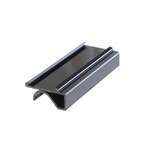 PLSL113BK, 3" Snap-Under Plastic Shelf Label, Black, 4/Pack