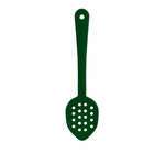 PLSS113GR, 11-Inch Polycarbonate Perforated Serving Spoon, Green, 12/CS