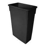 Thunder Group PLTC023K, 23 Gal Plastic Trash Can w/o Lid, Black