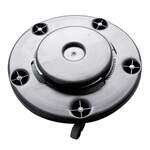 Thunder Group PLTCD005, 18x6-Inch Plastic 5 Caster Trash Can Dollies, Black