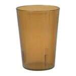 PLTHTB008A, 8 oz Amber Plastic Tumbler, 12/CS