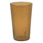 Thunder Group PLTHTB032TA, 32 oz Amber Plastic Tumbler Tall, 12/CS