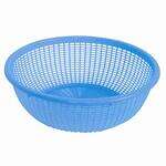 Thunder Group PLWB005, 8-Inch Round Plastic Colander without Handles, Blue