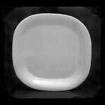 Thunder Group PS3008W 8 1/4 Inch Western Passion White Melamine Rounded Square Plate, EA