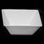 Thunder Group PS5005W 11 Oz 4 3/4 x 2 Inch Deep Western Passion White Melamine Square Bowl, EA