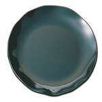 Thunder Group RF1020BW 20 Inch Western Black Pearl Round Melamine Two Tone Black Dinner Plate, EA