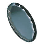 RF2030B 30 x 12 Inch Western Black Pearl Melamine Rectangular Black Platter, EA