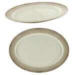 Thunder Group SD2121J 21 x 15 Inch Western Jazz Melamine Oval Platter, EA