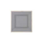 Thunder Group SD3212H 12 Inch Western Graham Gray Melamine Square Plate, EA