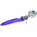 SLDS040L, 0.75-Ounce Stainless Steel Lever Disher, Size 40, Coated handle, Orchid