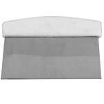 SLDS060P, 6x4-Inch Stainless Steel Dough Scraper with Plastic Handle