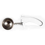 SLDS206G, 5.3-Ounce Stainless Steel Ice-Cream Disher, Size 6, Coated Handle, White