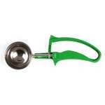 SLDS212G, 2.6-Ounce Stainless Steel Ice-Cream Disher, Size 12, Coated Handle, Green