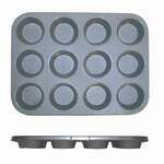 Thunder Group SLKMP012, 14x10.75-Inch Carbon Steel 12-Cup Non-Stick Muffin Pan