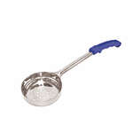 Thunder Group SLLD102P, 2-Ounce Stainless Steel Perforated Portioner with Plastic Handle, Blue (Discontinued)