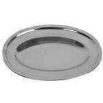 Thunder Group SLOP010, 10-Inch Stainless Steel Mirror Finish Oval Serving Platter