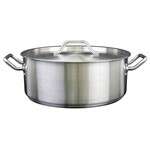 Thunder Group SLSBP4030, 30-Quart 18/0 Stainless Steel Brazier with Cover