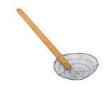 SLSKR010, 10-Inch Stainless Steel Skimmer with Bamboo Handle