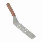 SLTWBT110, 10-Inch Stainless Steel Perforated Turner, Wood Handle