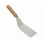 Thunder Group SLTWHT003, Stainless Steel Hamburger Turner with 3x5-Inch Blade, Wood Handle