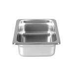 Thunder Group STPA8142, Quarter Size Stainless Steel 2.5-Inch Deep 24 Gauge Anti Jam Pans