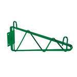 Thunder Group WBEP018, 18" Direct Wall Bracket, Single Shelf Support, Green Epoxy