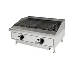 Toastmaster TMLC24, 24-Inch Countertop Lava Rock Gas Charbroiler, UL