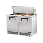 True Refrigeration True TFP-48-18M, 48.13-Inch 2 Door Counter Height Mega Top Refrigerated Sandwich / Salad Prep Table
