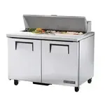 True Refrigeration True TSSU-48-12-HC, 48.38-Inch 2 Door Counter Height Refrigerated Sandwich / Salad Prep Table