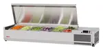 Turbo Air CTST-1500-13-N, 59-inch Counter Top Salad Table Refrigerator, Pan 1/6, 1/3