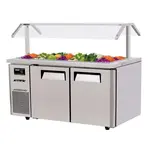 Turbo Air JBT-60-N 2 Solid Doors Buffet Table, Side Mount