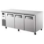 Turbo Air JUR-72-N6 3 Solid Doors Undercounter Refrigerator, Side Mount