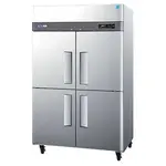 Turbo Air M3F47-4-N 4 Solid Half-Doors Top Mount Reach-In Freezer