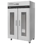 Turbo Air M3H47-2-G-TS, 2 Glass Doors Heated Cabinet, Universal Tray Slide, 42.9 Cu. Ft.