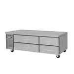Turbo Air PRCBE-72F-N, 4 Drawers 72-inch SS Chef Base Freezer