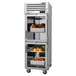 Turbo Air PRO-26-2R-G-N 2 Glass Half Doors Top Mount Refrigerator